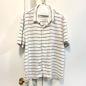 Lucky Brand, linen blend casual shirt XL 161